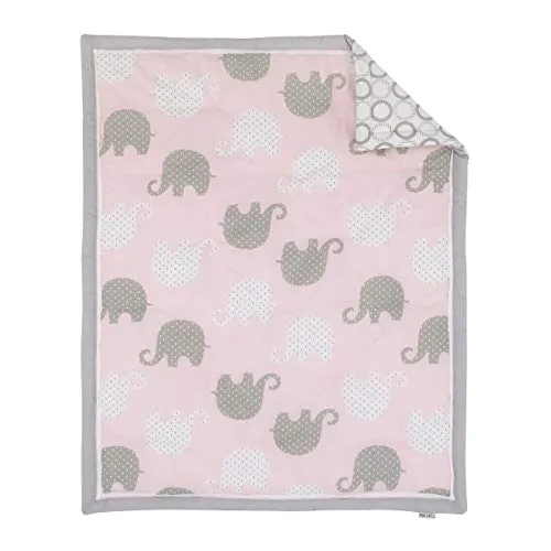 8 Piece Crib Bedding Set, Elephant