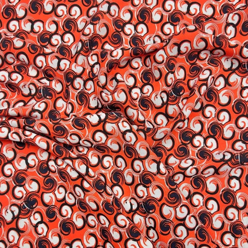 All Over Swirls Crepe Fabric