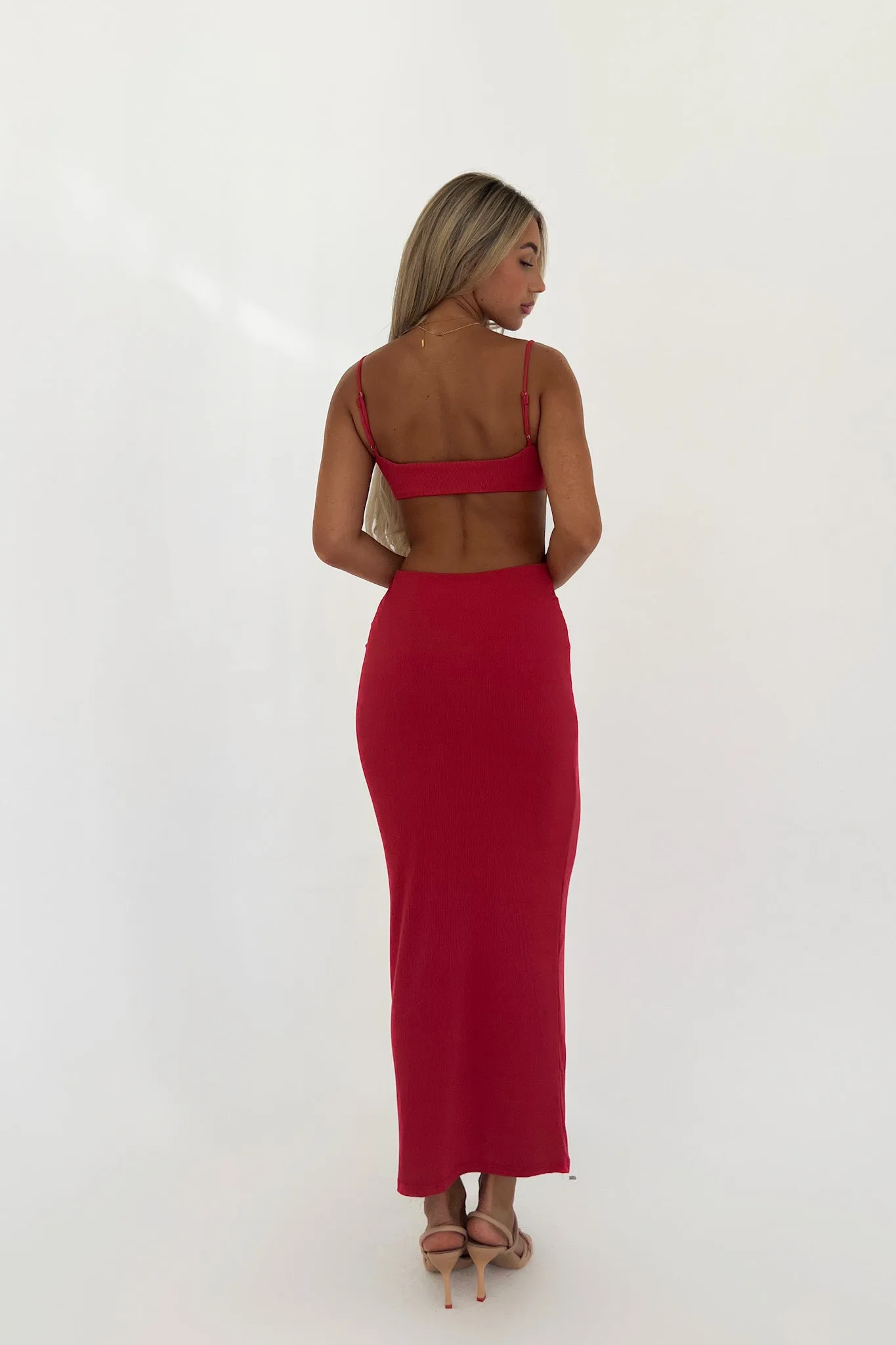 Annie Maxi Dress - Red