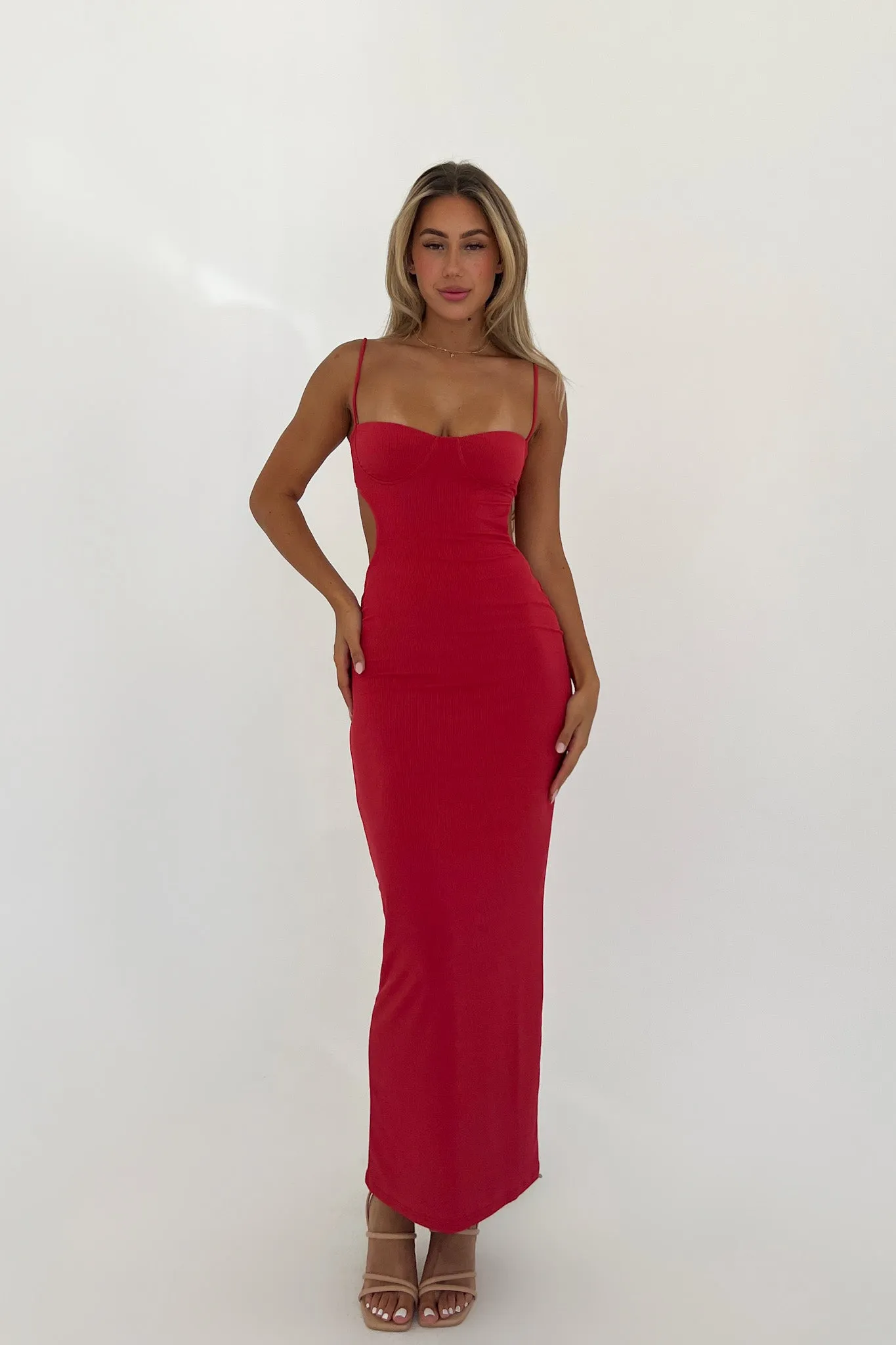 Annie Maxi Dress - Red