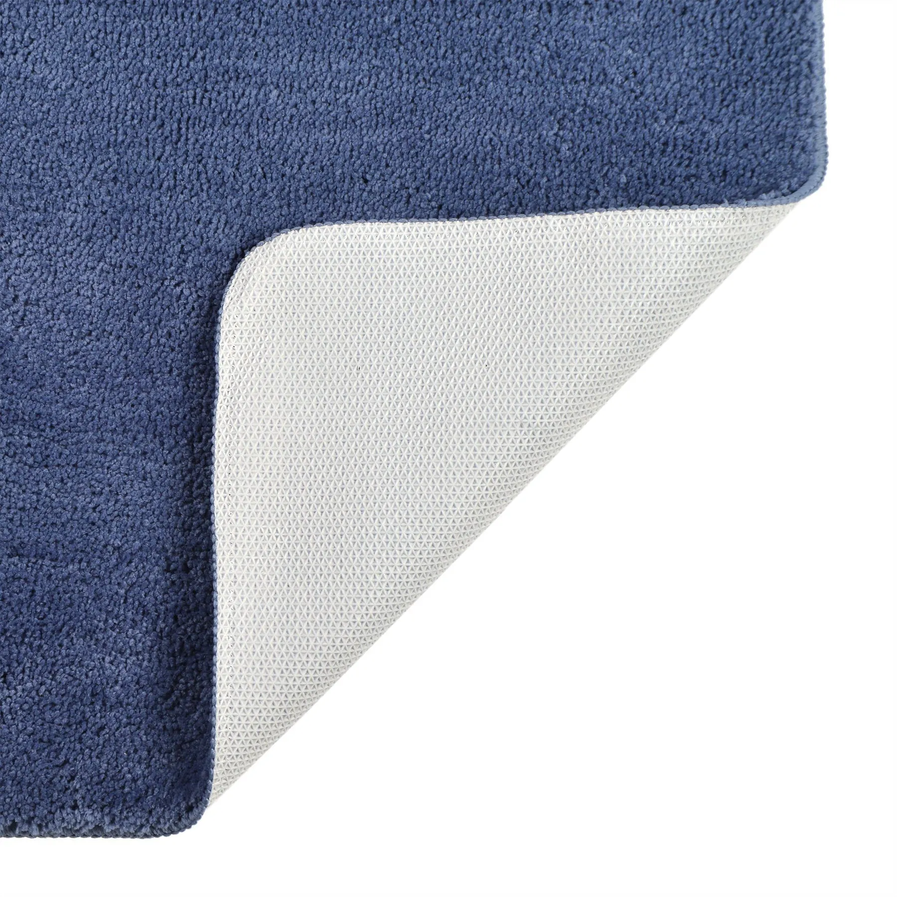 Antron Luxury Non-Slip Bath Mat - Mid Blue