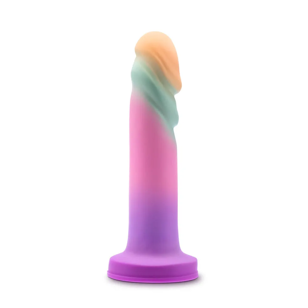 Avant By Blush® | Sunrise Gaze Artisan 7.5 Inch Dildo – Crafted With Purio® Liquid Silicone Wrapped In UltraSilk® – Sherbet