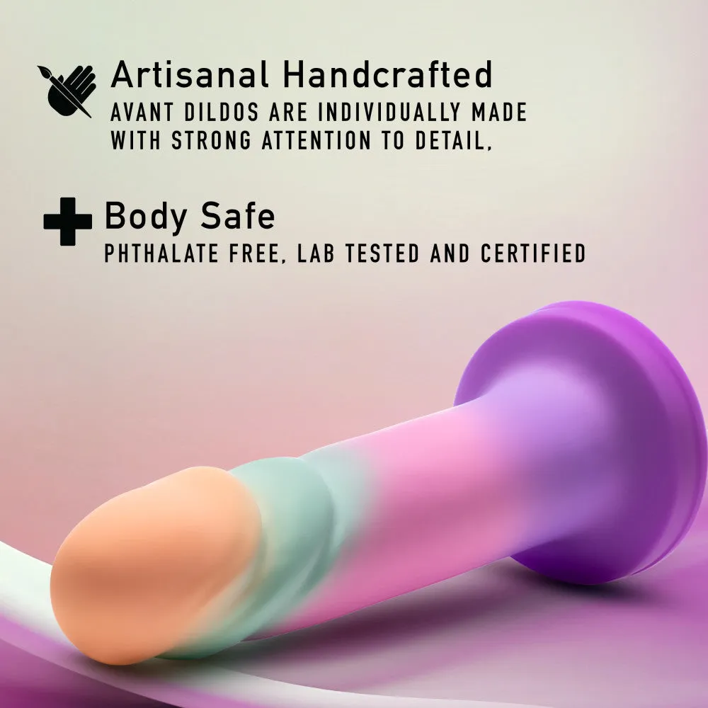 Avant By Blush® | Sunrise Gaze Artisan 7.5 Inch Dildo – Crafted With Purio® Liquid Silicone Wrapped In UltraSilk® – Sherbet