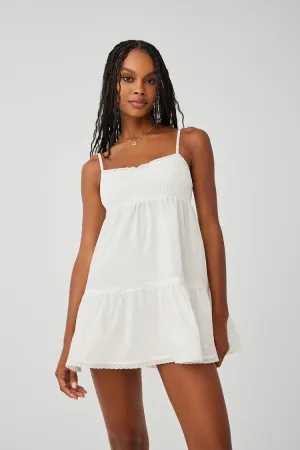 Baby Embroidered Mini Dress ~ White