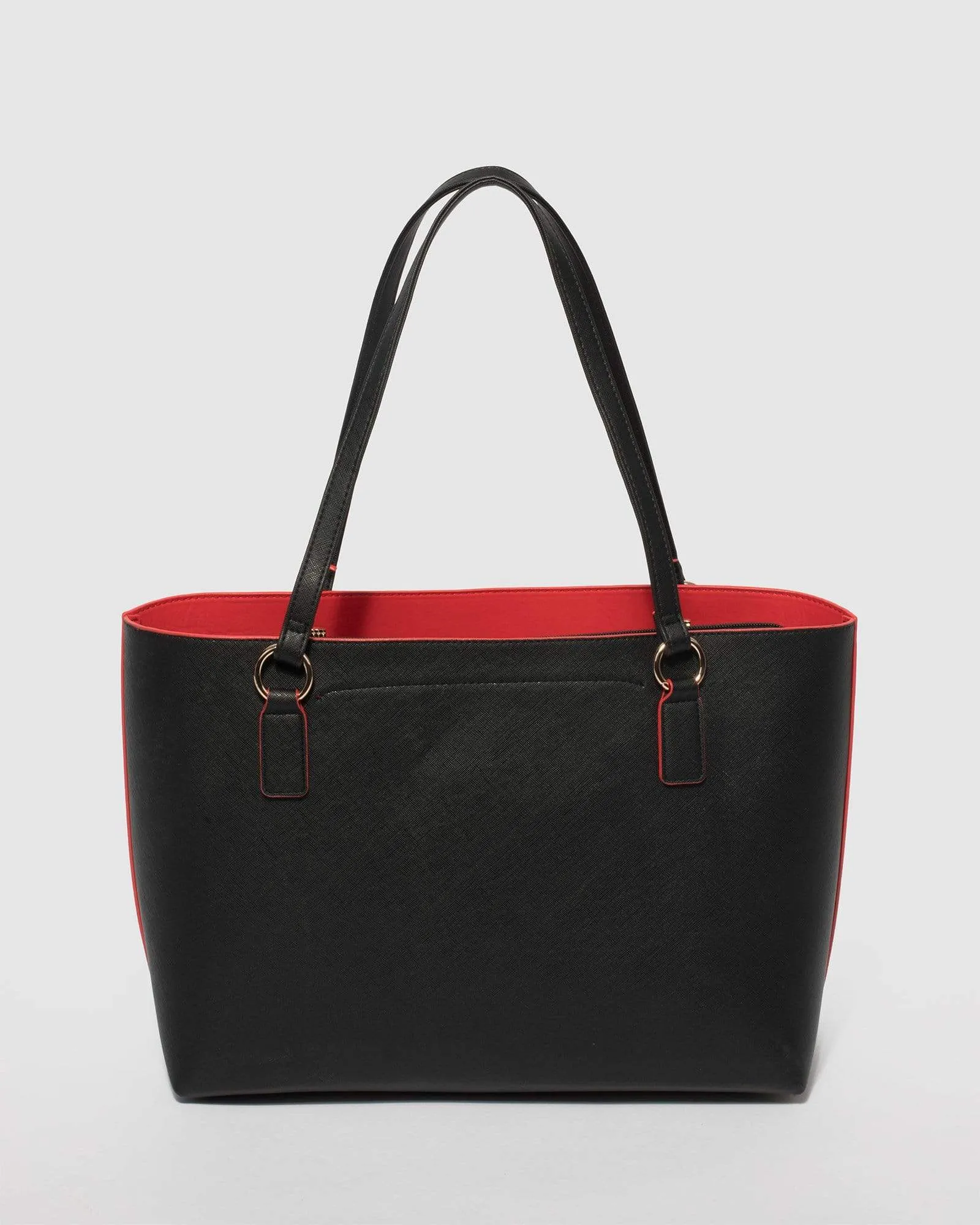 Black and Red Angelina Tote Bag