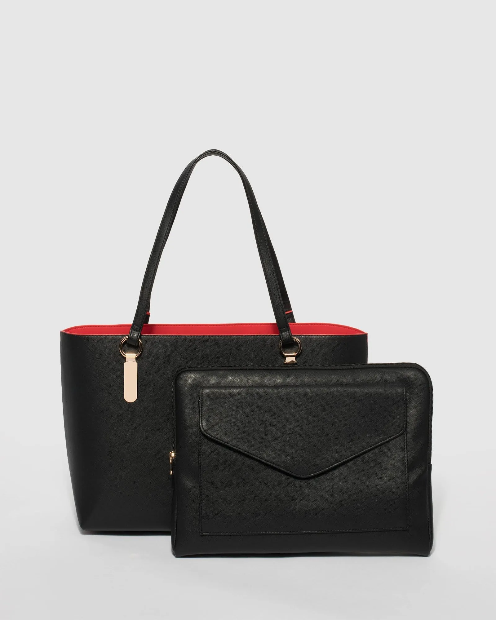 Black and Red Angelina Tote Bag