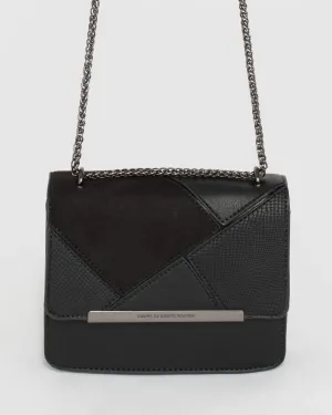 Black Claire Panel Bag