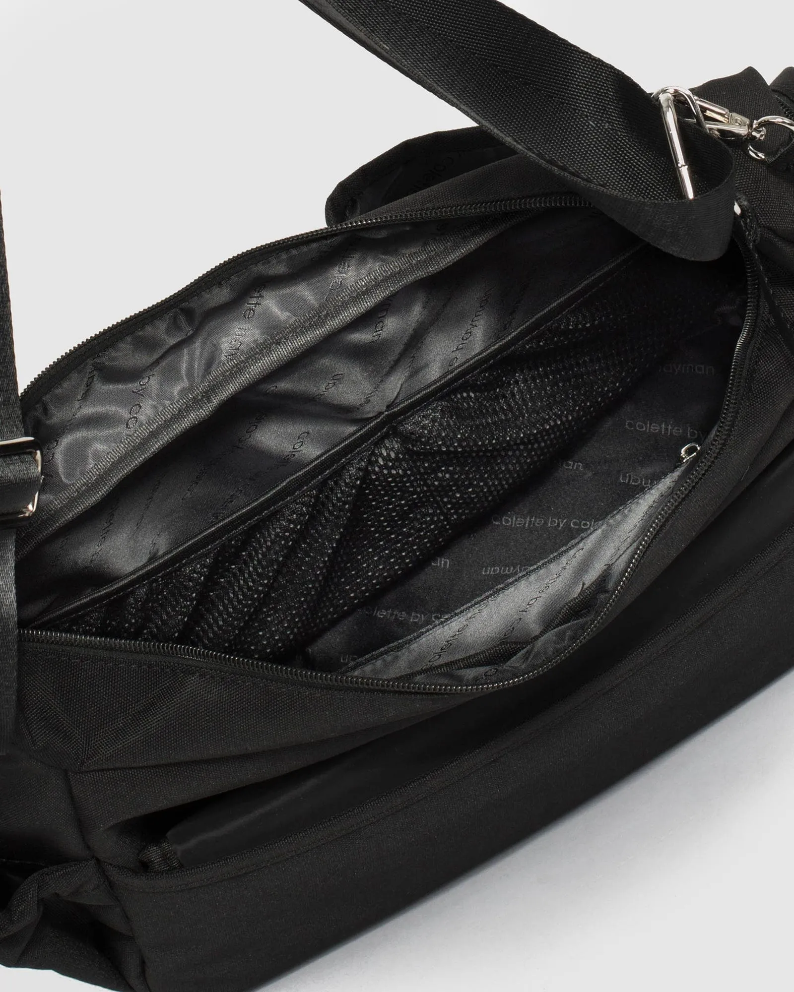 Black Lianna Double Pouch Pram Caddy