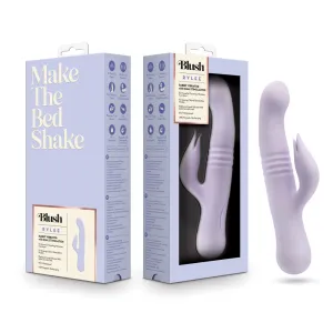 Blush | Rylee 9.25 Inch G Spot Clitoral Dual Stimulation Rabbit Vibrator In Lavender - 10 Thrusting Vibrations - Soft Silicone