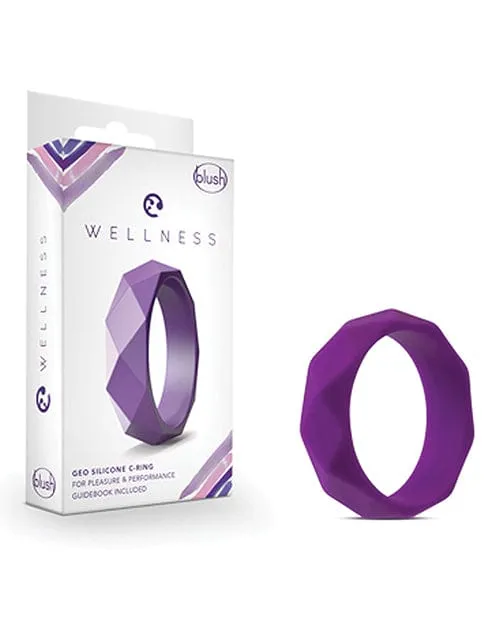 Blush Wellness Geo Cock Ring - Purple