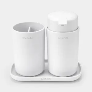 Brabantia Bathroom Accessory Set Of 3 - White