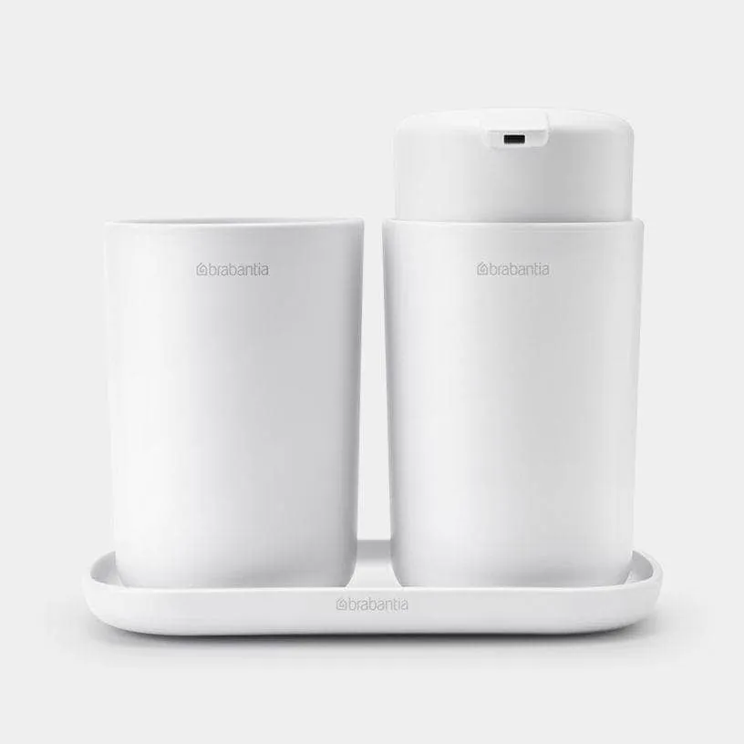 Brabantia Bathroom Accessory Set Of 3 - White