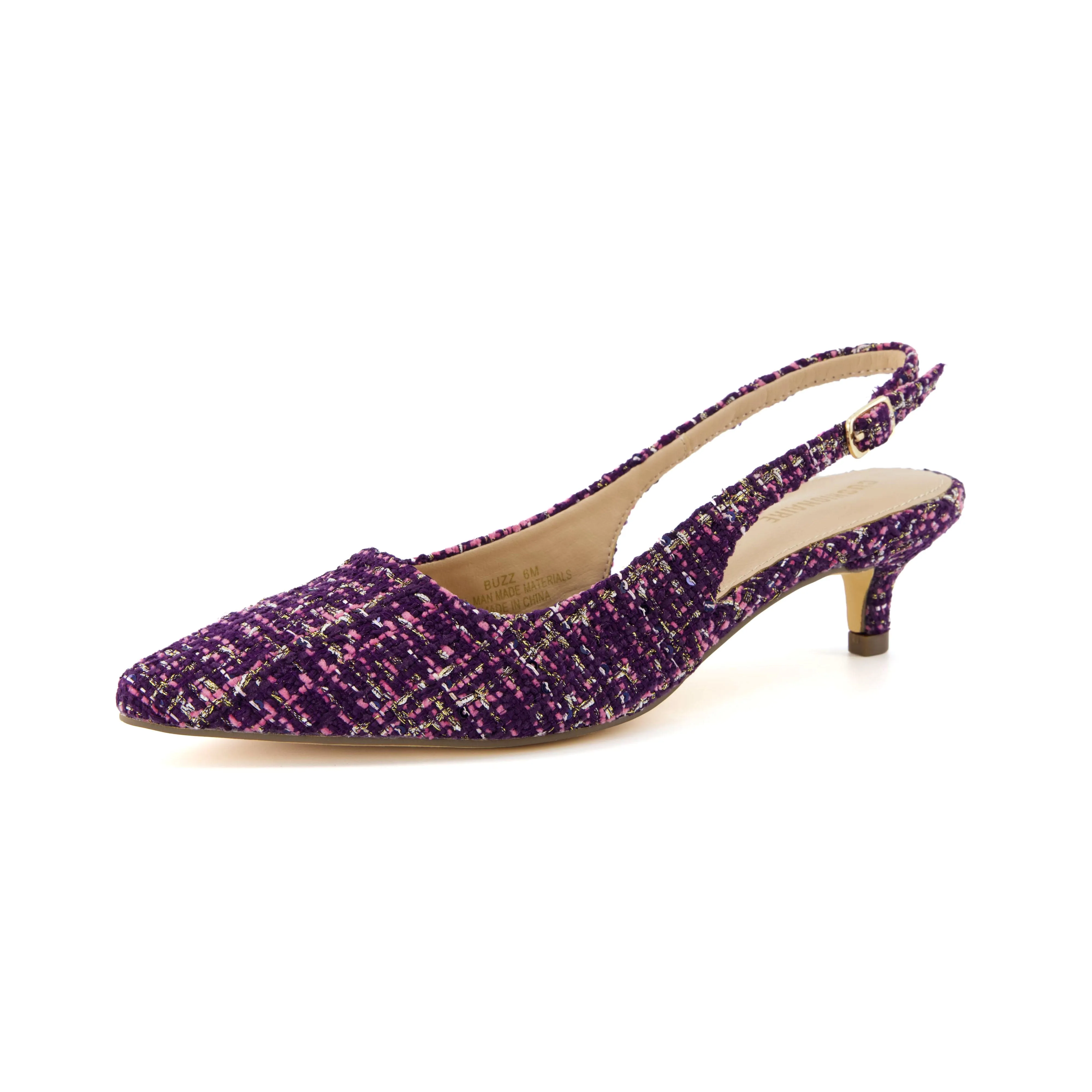 Buzz Tweed Kitten Heel