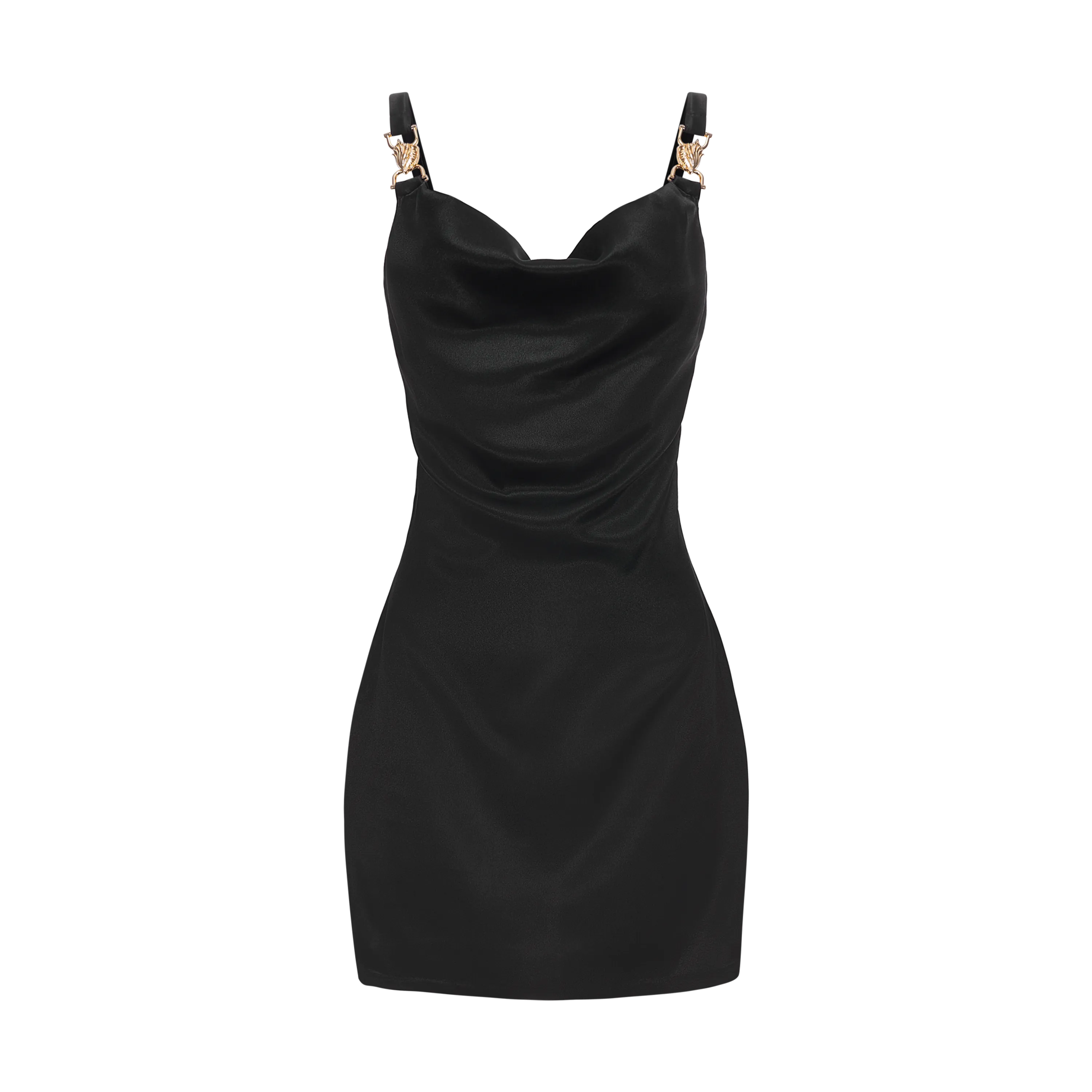 COPA MINI SLIP DRESS-BLACK