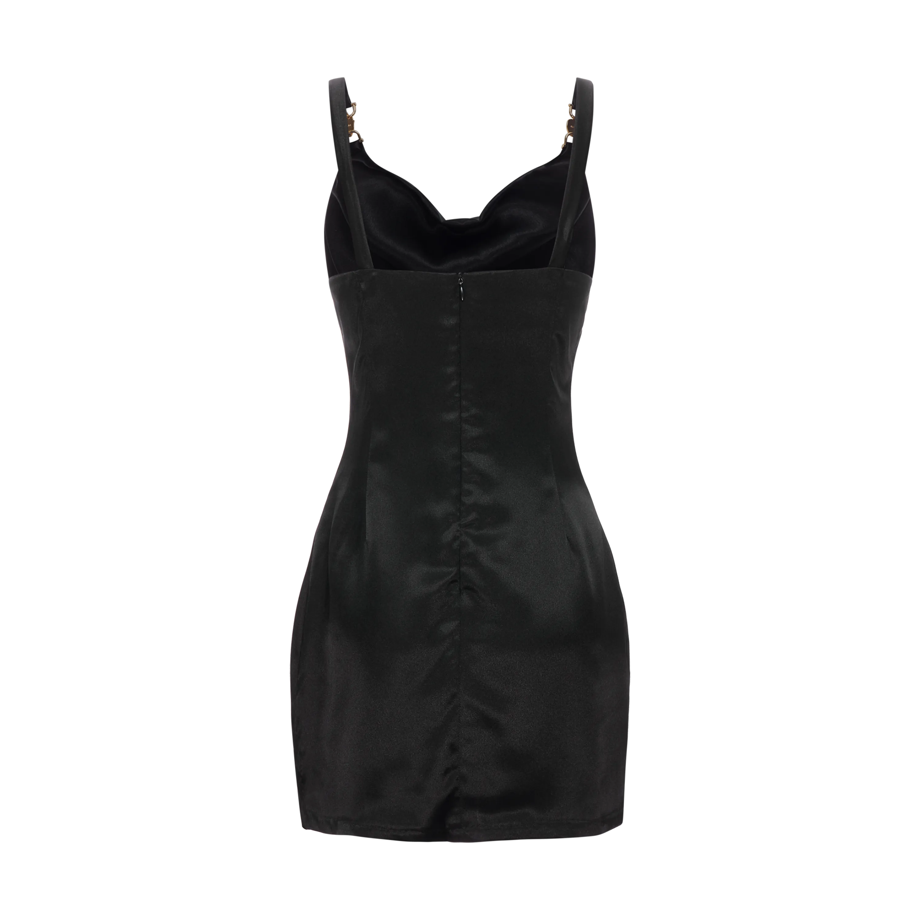 COPA MINI SLIP DRESS-BLACK