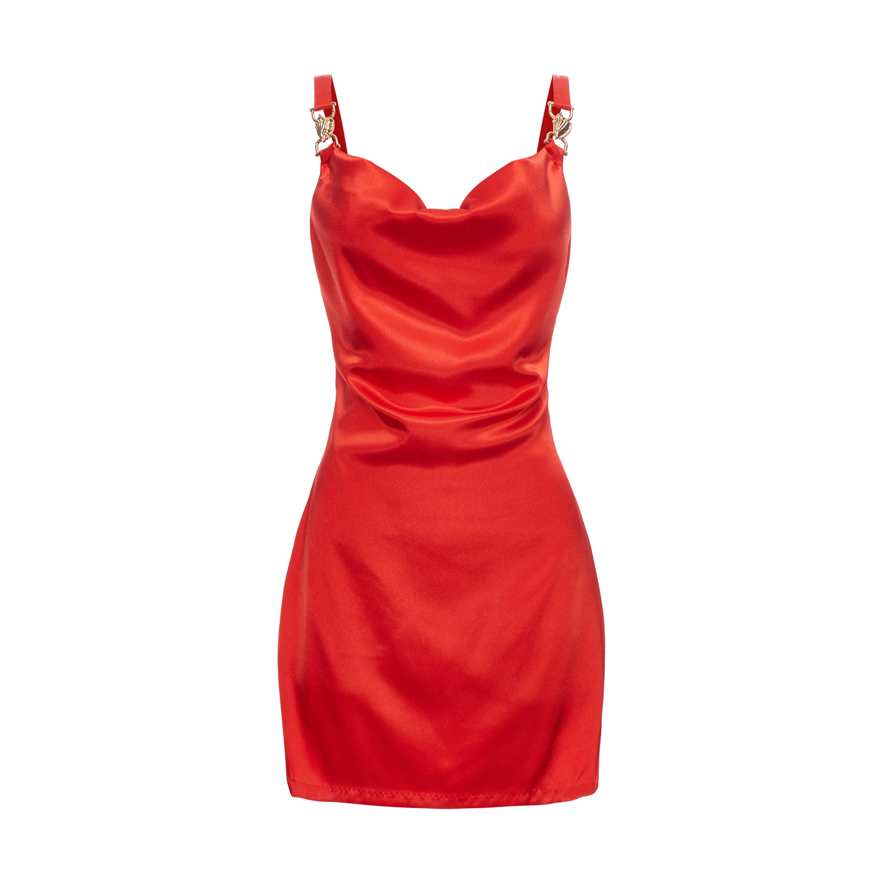 COPA MINI SLIP DRESS-RED