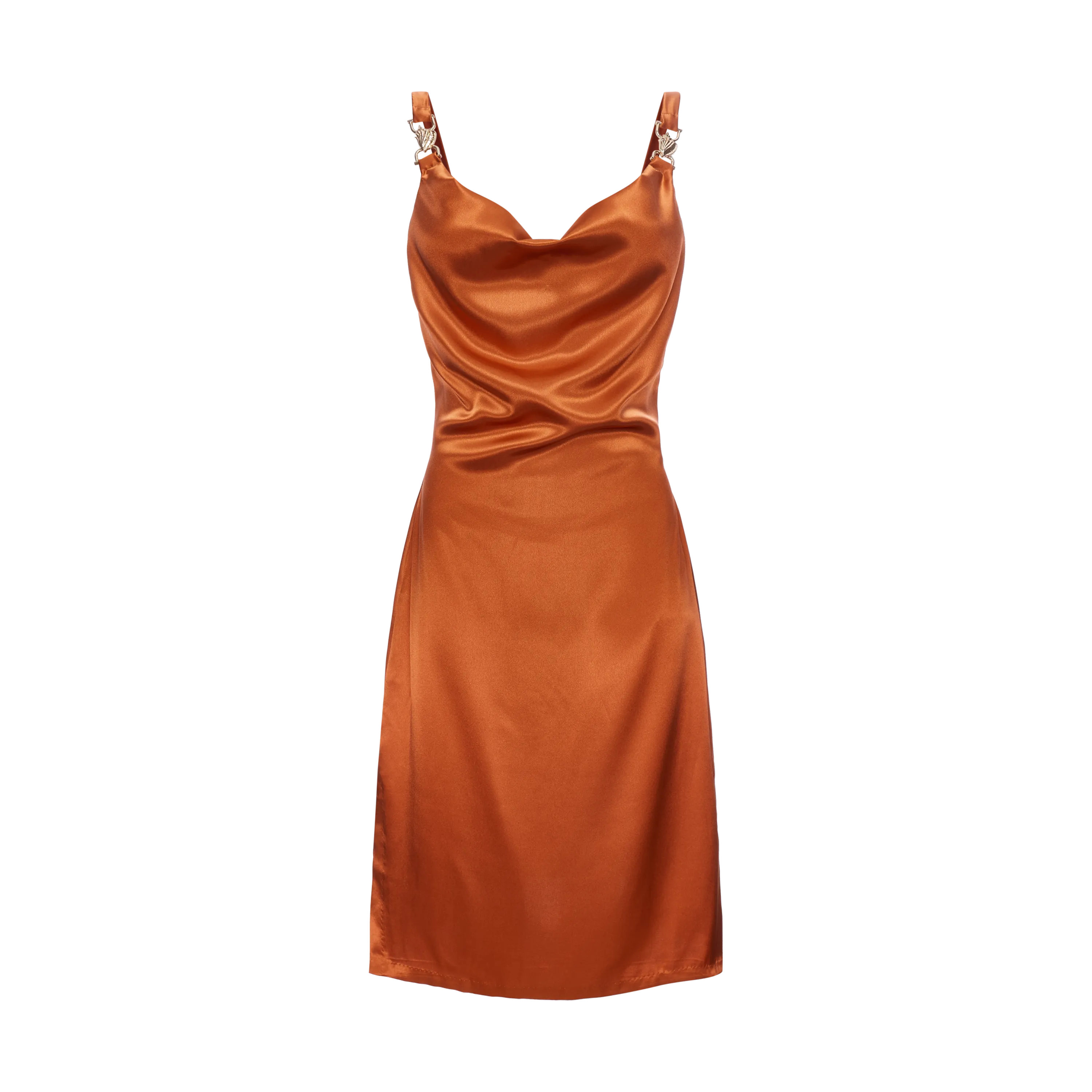 COPA SLIP DRESS-CHESTNUT