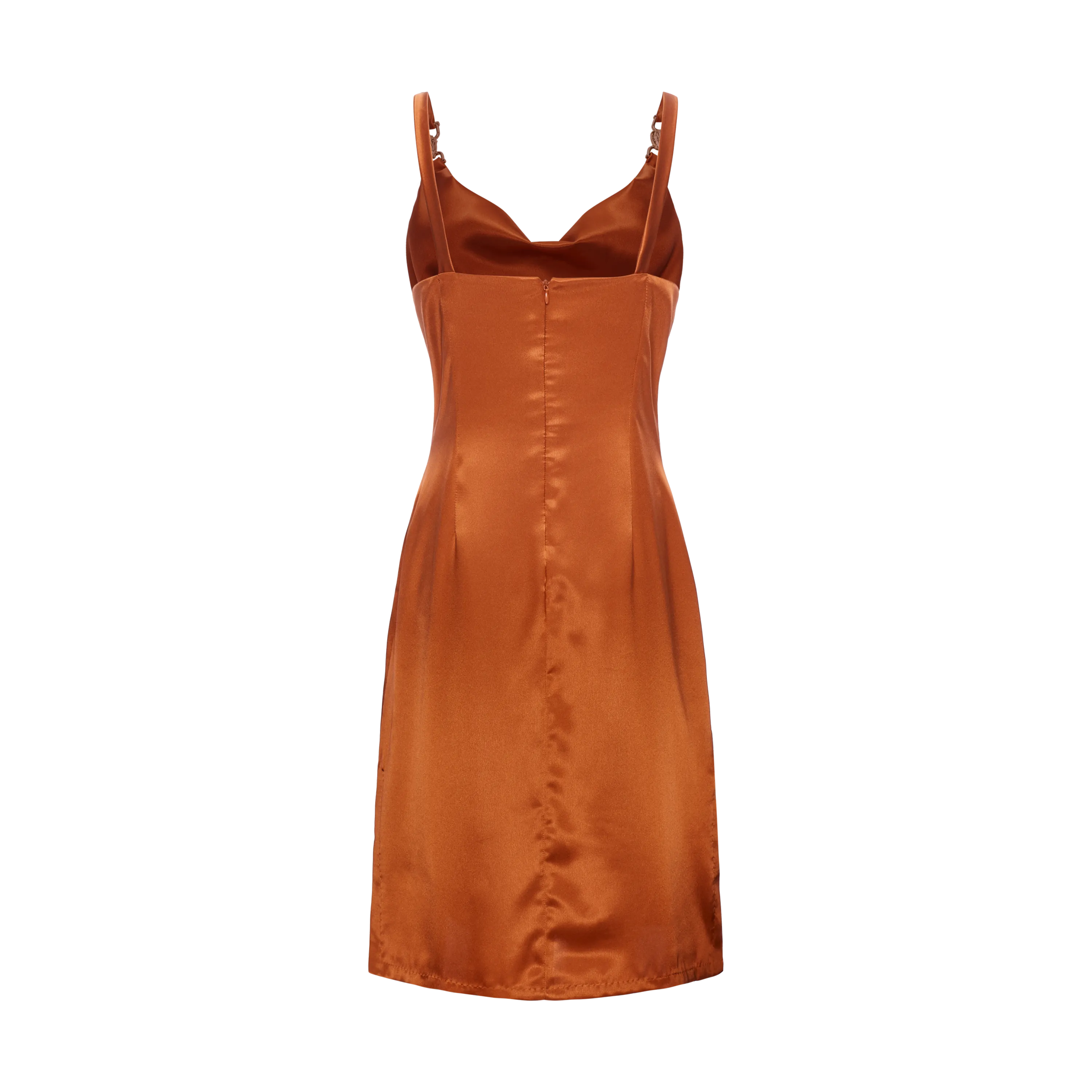 COPA SLIP DRESS-CHESTNUT