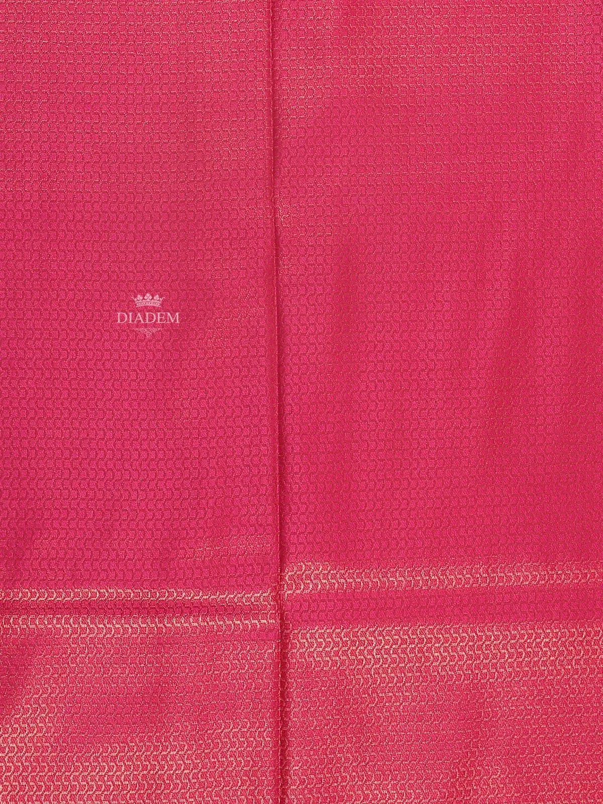 Dark Pink Semi Soft Silk Saree with Neli Design on the Body and without Border