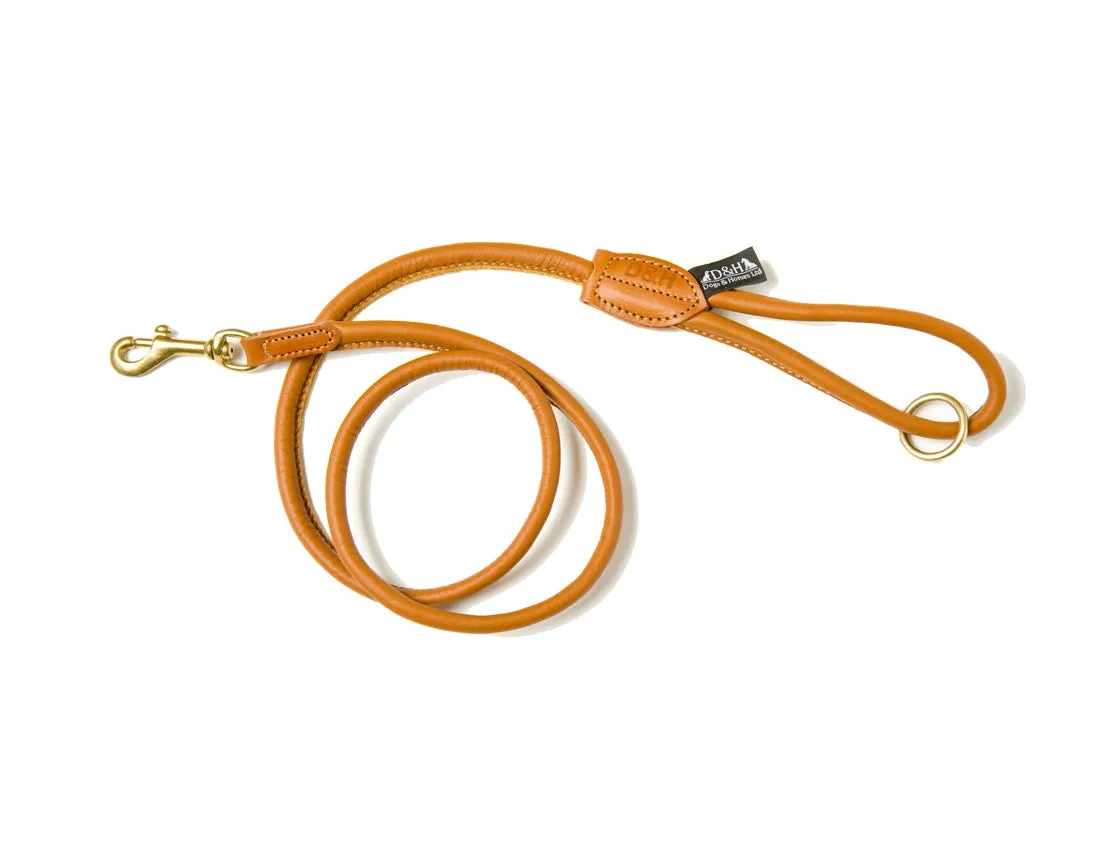 Dogs & Horses Soft Rolled Leather Leads Tan