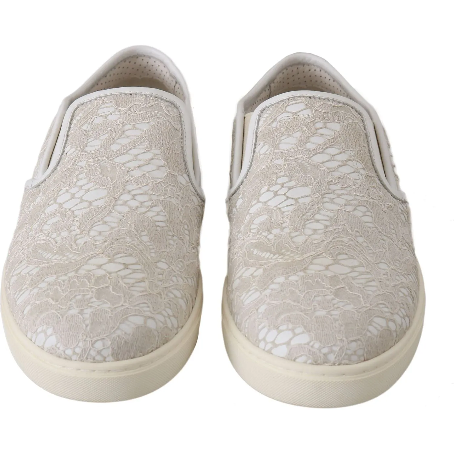 Dolce & Gabbana Elegant Off White Loafers for Ladies