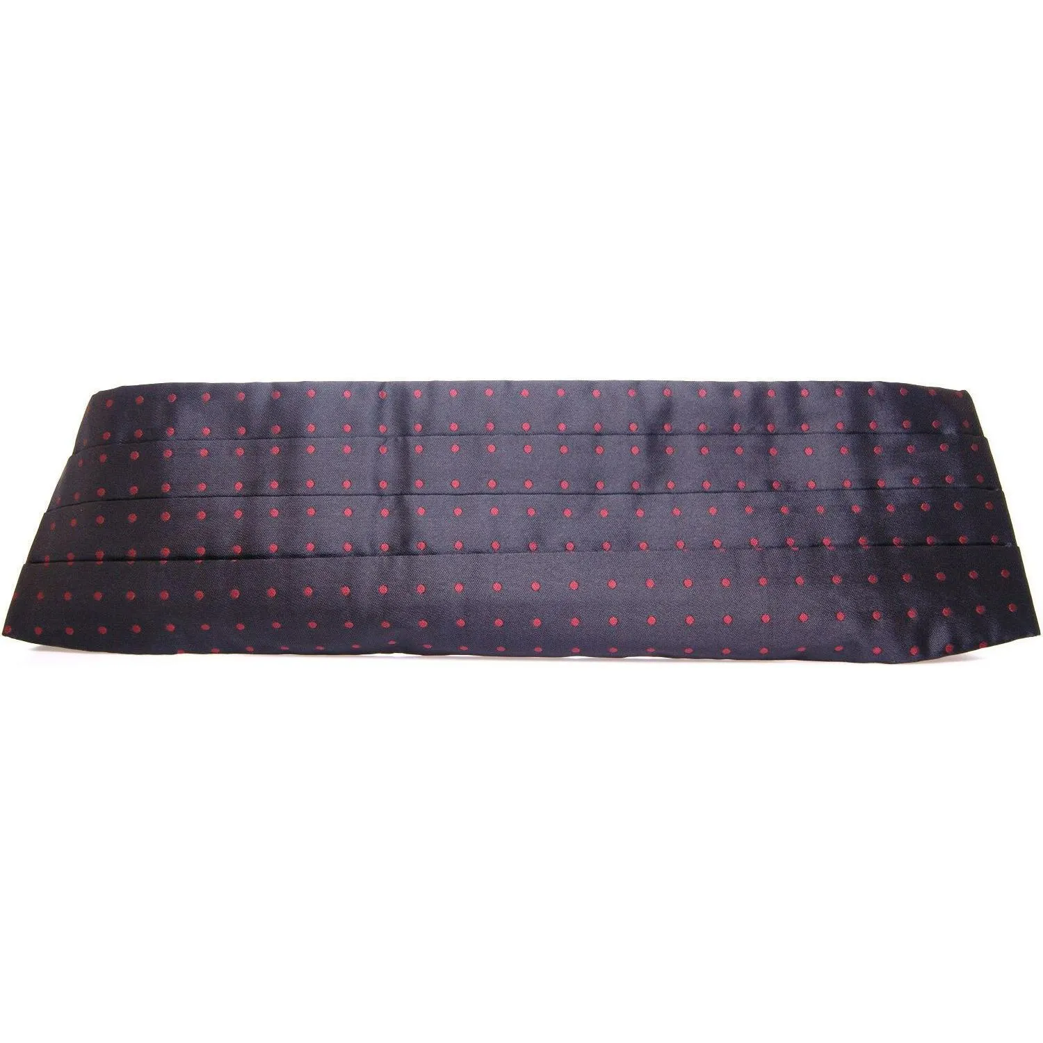 Dolce & Gabbana Elegant Silk Black Cummerbund with Red Polka Dots