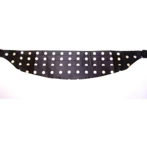 Dolce & Gabbana Elegant Silk Black Polka Dot Cummerbund