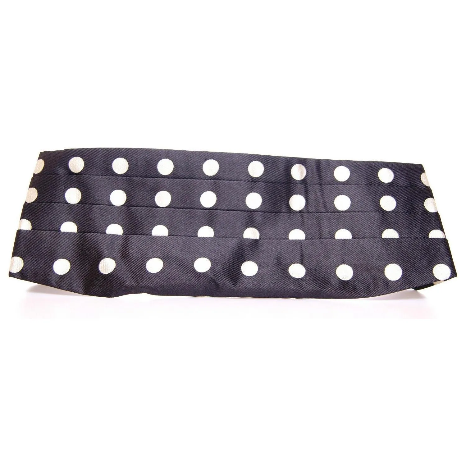 Dolce & Gabbana Elegant Silk Black Polka Dot Cummerbund