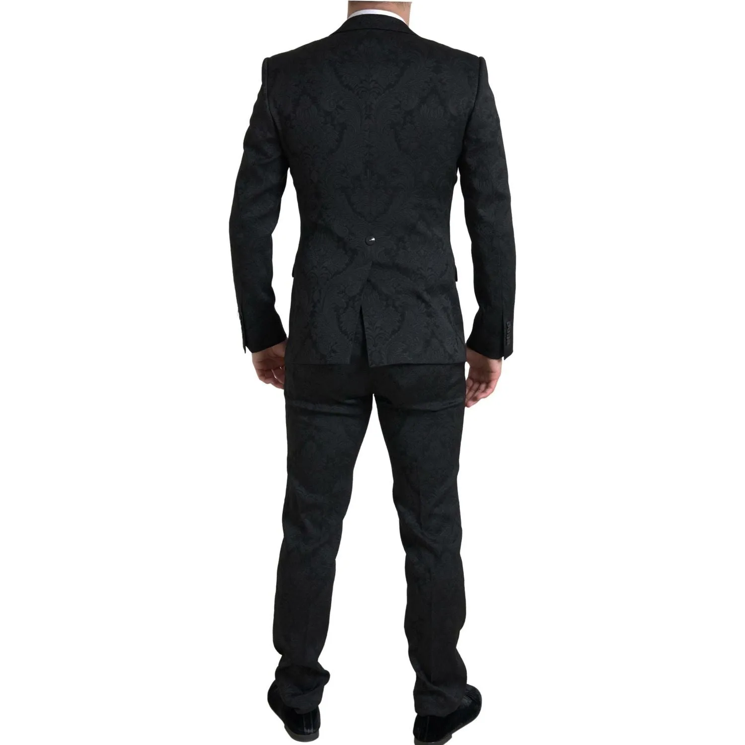 Dolce & Gabbana Elegant Slim Fit Black Martini Suit