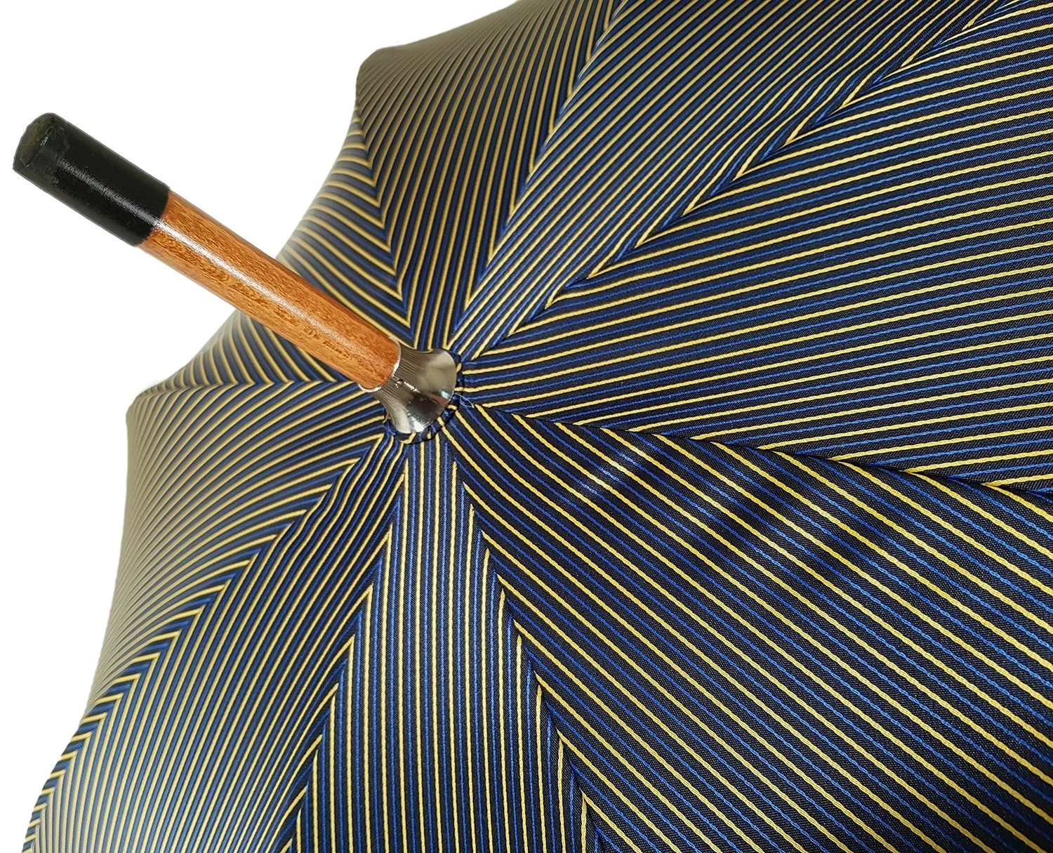 Double Cloth Men's Umbrella - Multicolored Striped Design