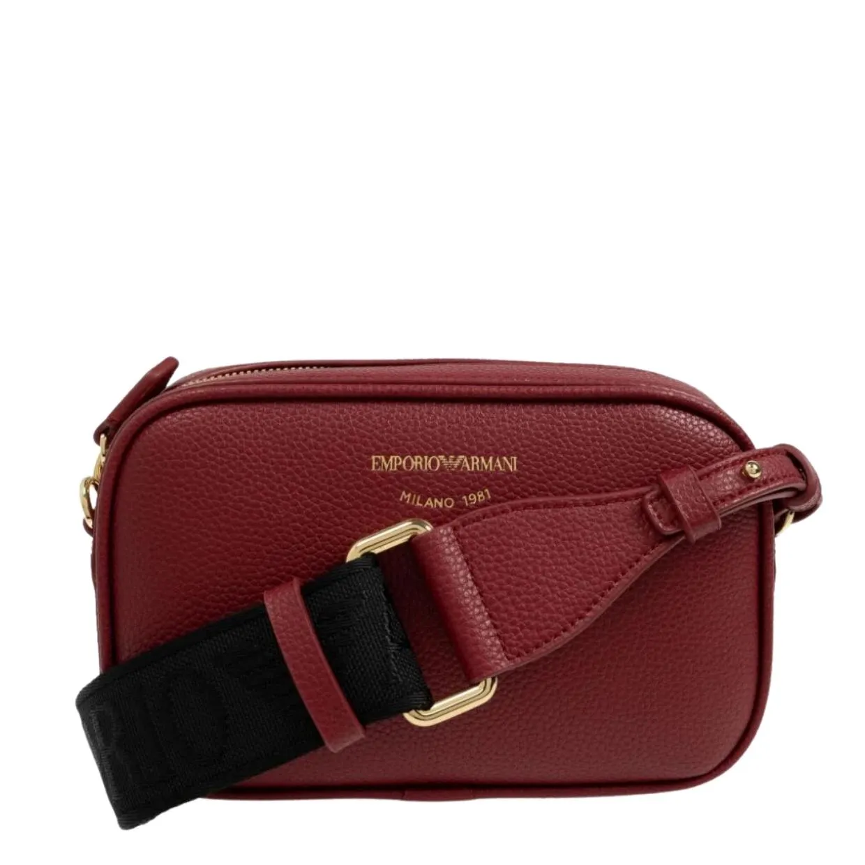 Emporio Armani Printed Logo Red Camera Bag