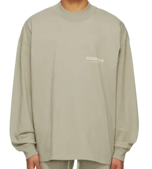 Essentials Fear of God Cotton Jersey Long Sleeve T-Shirt - Green