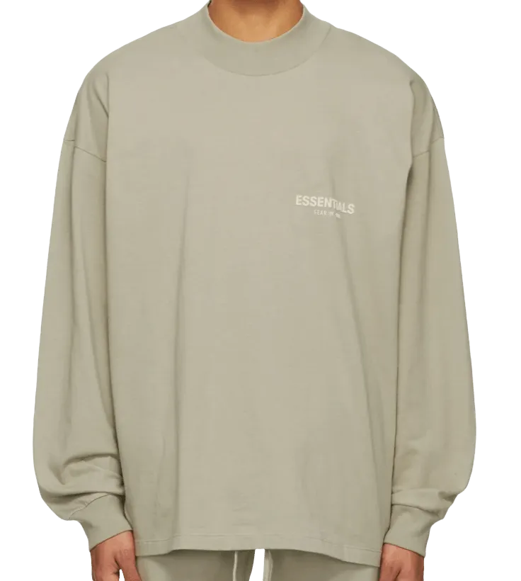 Essentials Fear of God Cotton Jersey Long Sleeve T-Shirt - Green