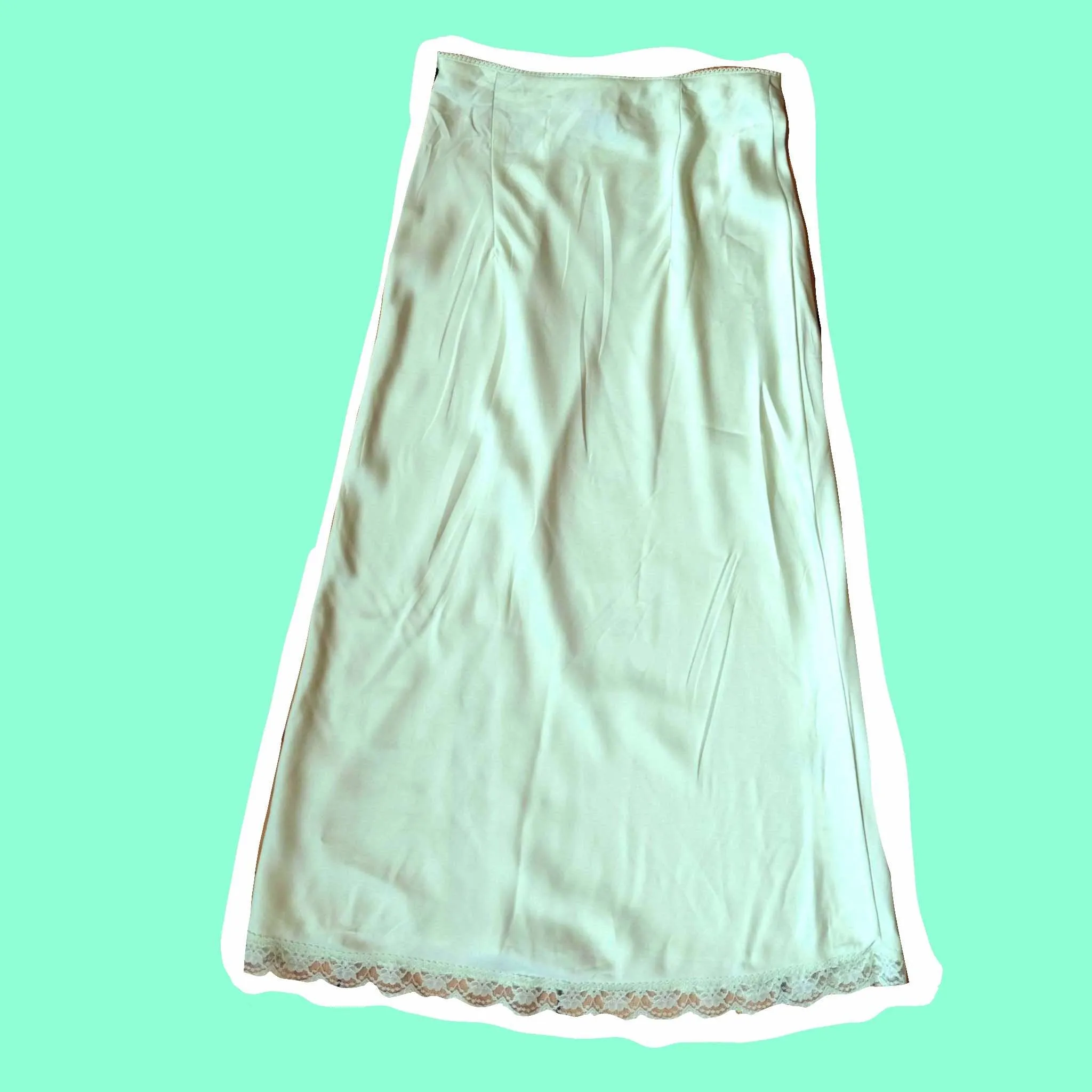 hand printed slip skirt XXS- 4