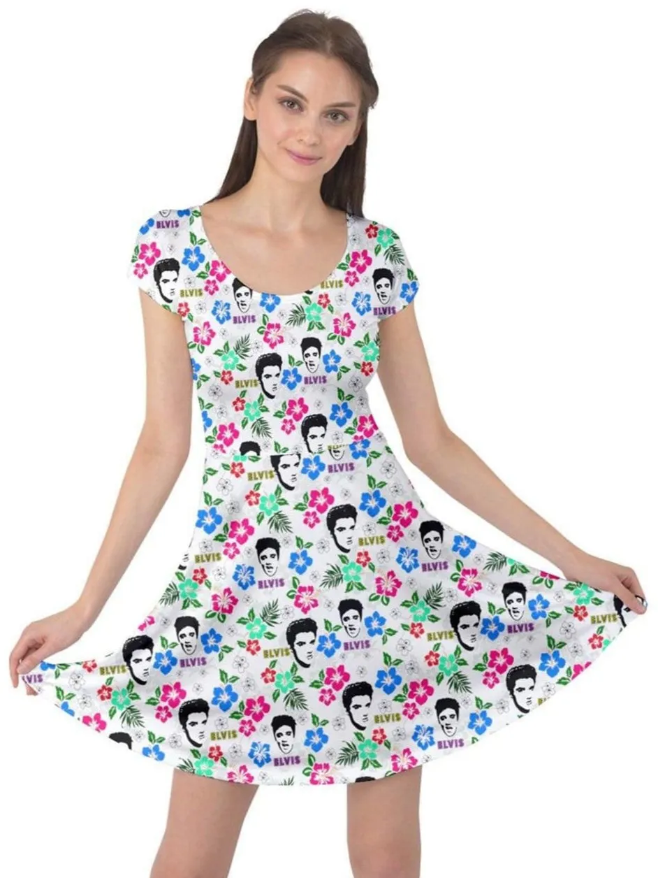 Hawaii Elvis Cap Sleeve Dress