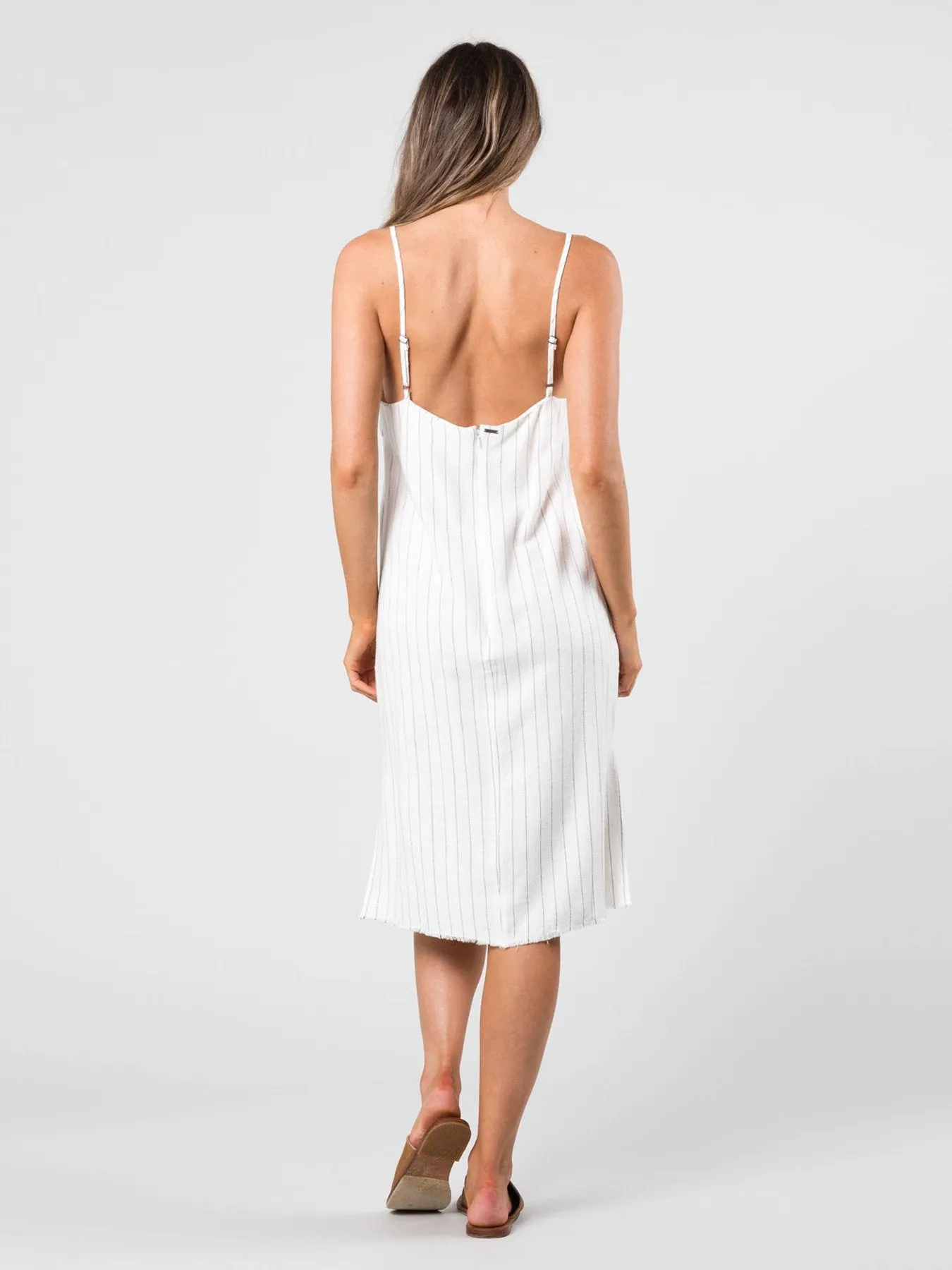 Heartbreaker Stripe Dress - Bright White