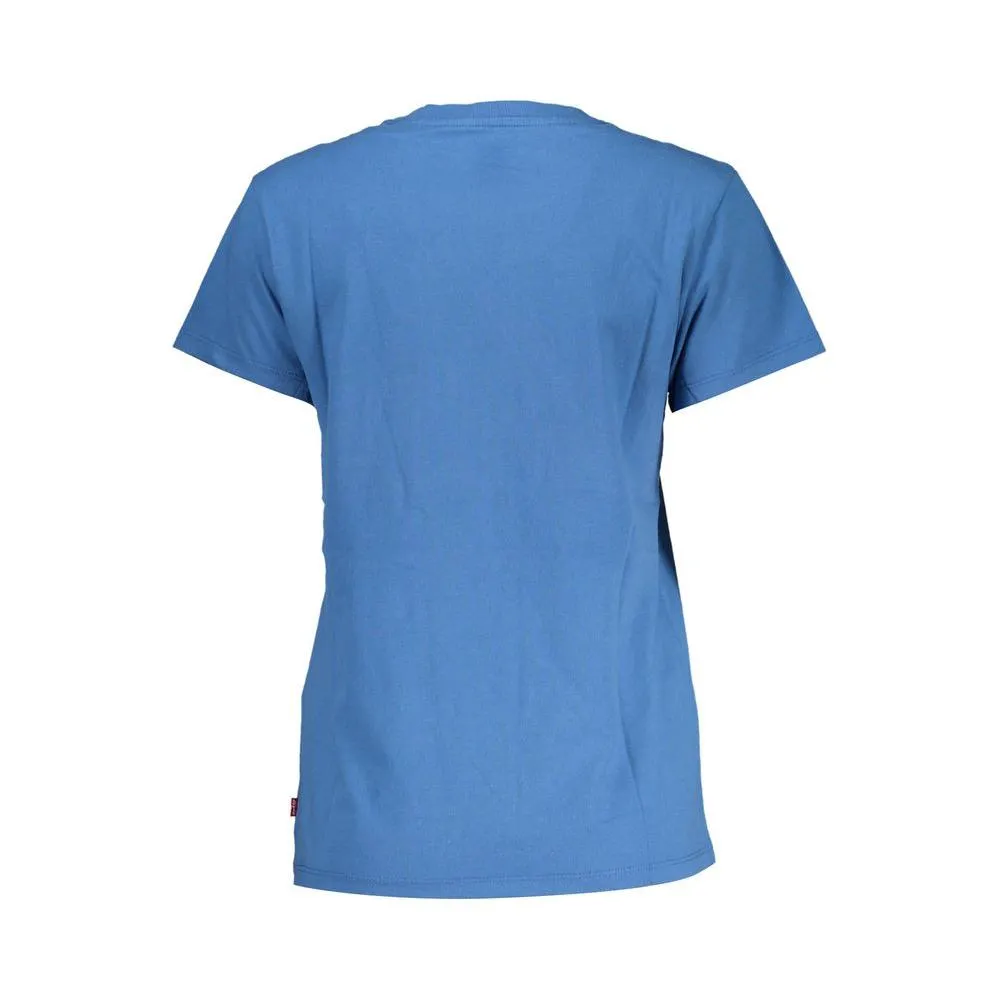 Levi's Blue Cotton Women T-Shirt