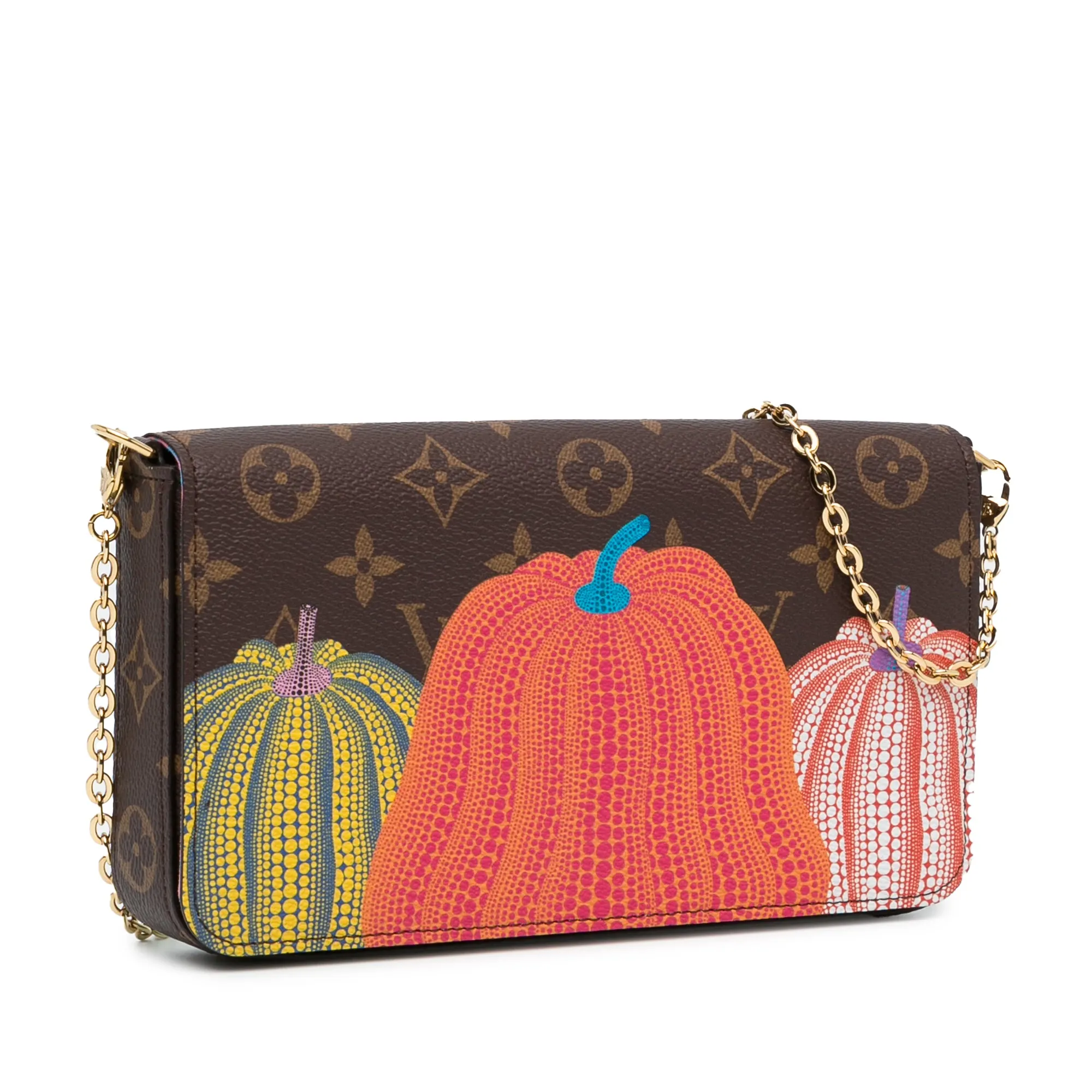 Louis Vuitton x Yayoi Kusama Pochette Felicie Monogram Pumpkins