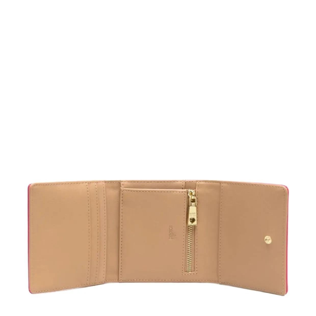 Love Moschino Heart Logo Pink Tri-Fold Wallet