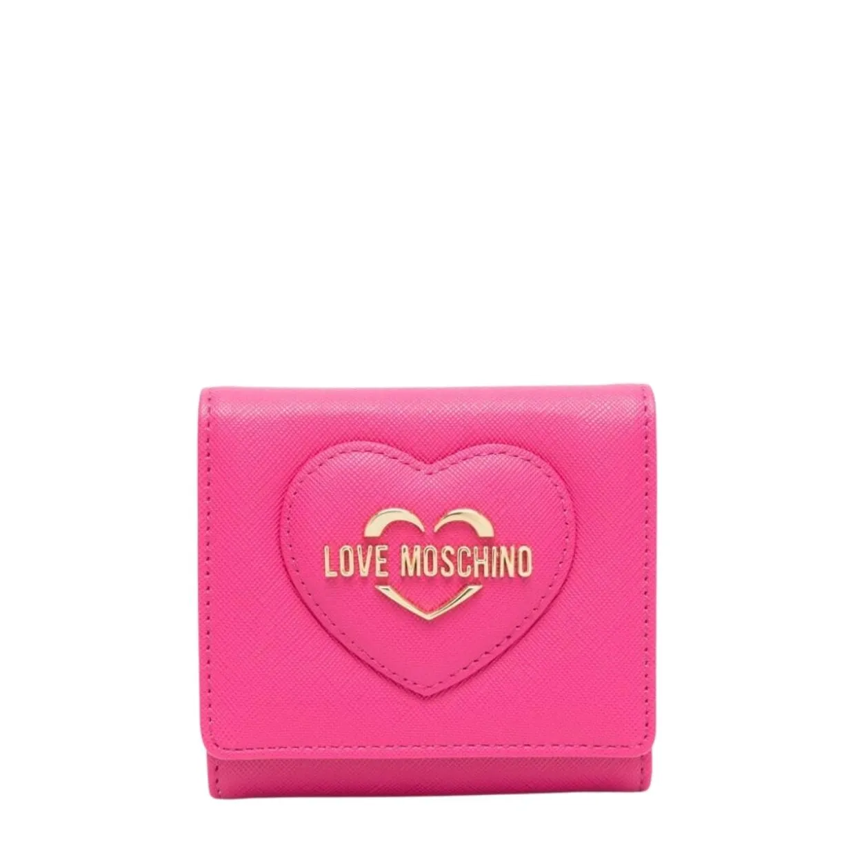 Love Moschino Heart Logo Pink Tri-Fold Wallet