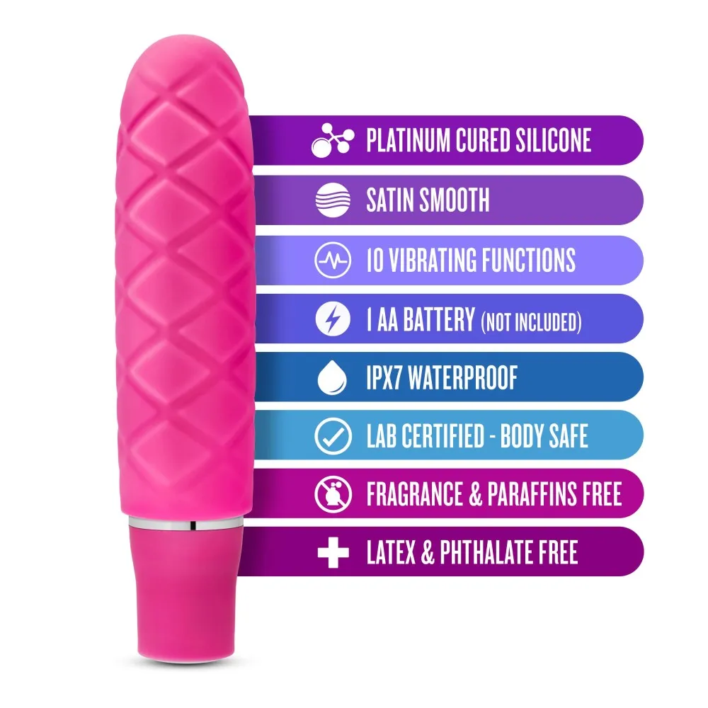 Luxe By Blush® | Cozi Fuchsia 4.75-Inch Vibrating Mini Vibrator