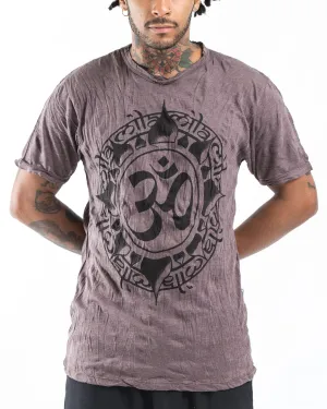 Mens Infinitee Om T-Shirt in Brown