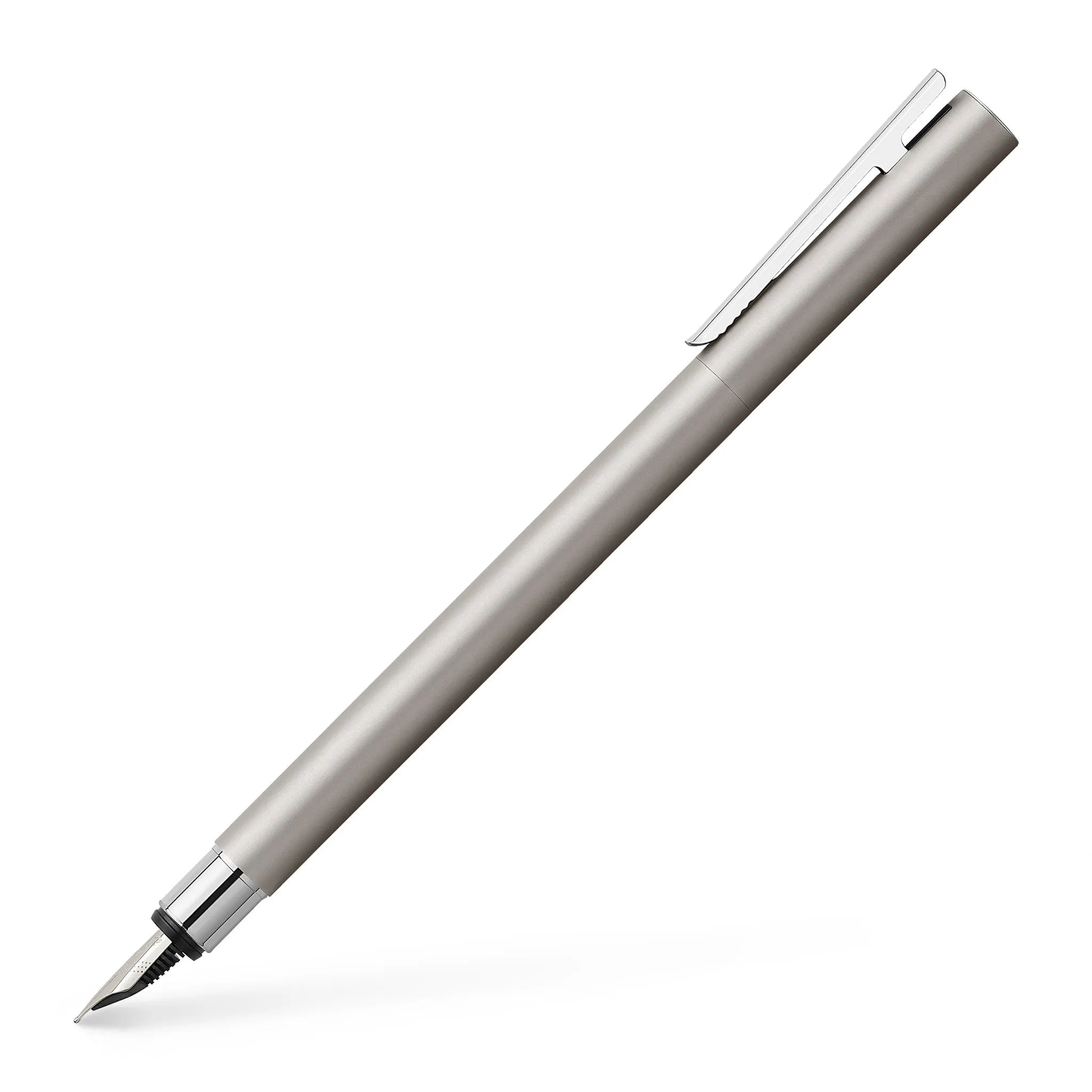 NEO Slim Fountain Pen, Matte Stainless Steel