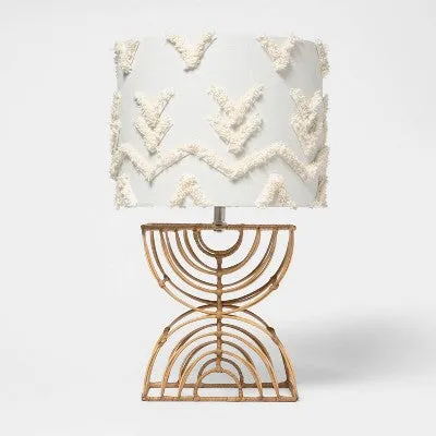 New - Boho Rattan Table Lamp (Includes LED Light Bulb) - Pillowfort