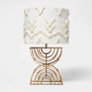 New - Boho Rattan Table Lamp (Includes LED Light Bulb) - Pillowfort