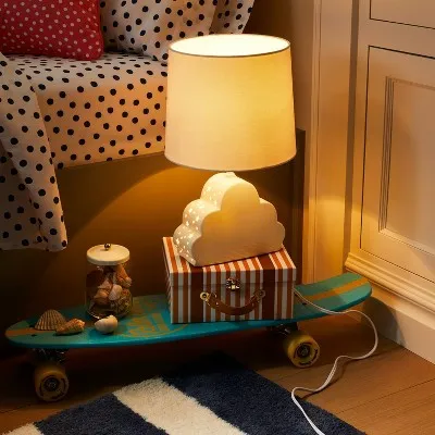 New - Cloud Dual Light Figural Kids' Lamp White - Pillowfort