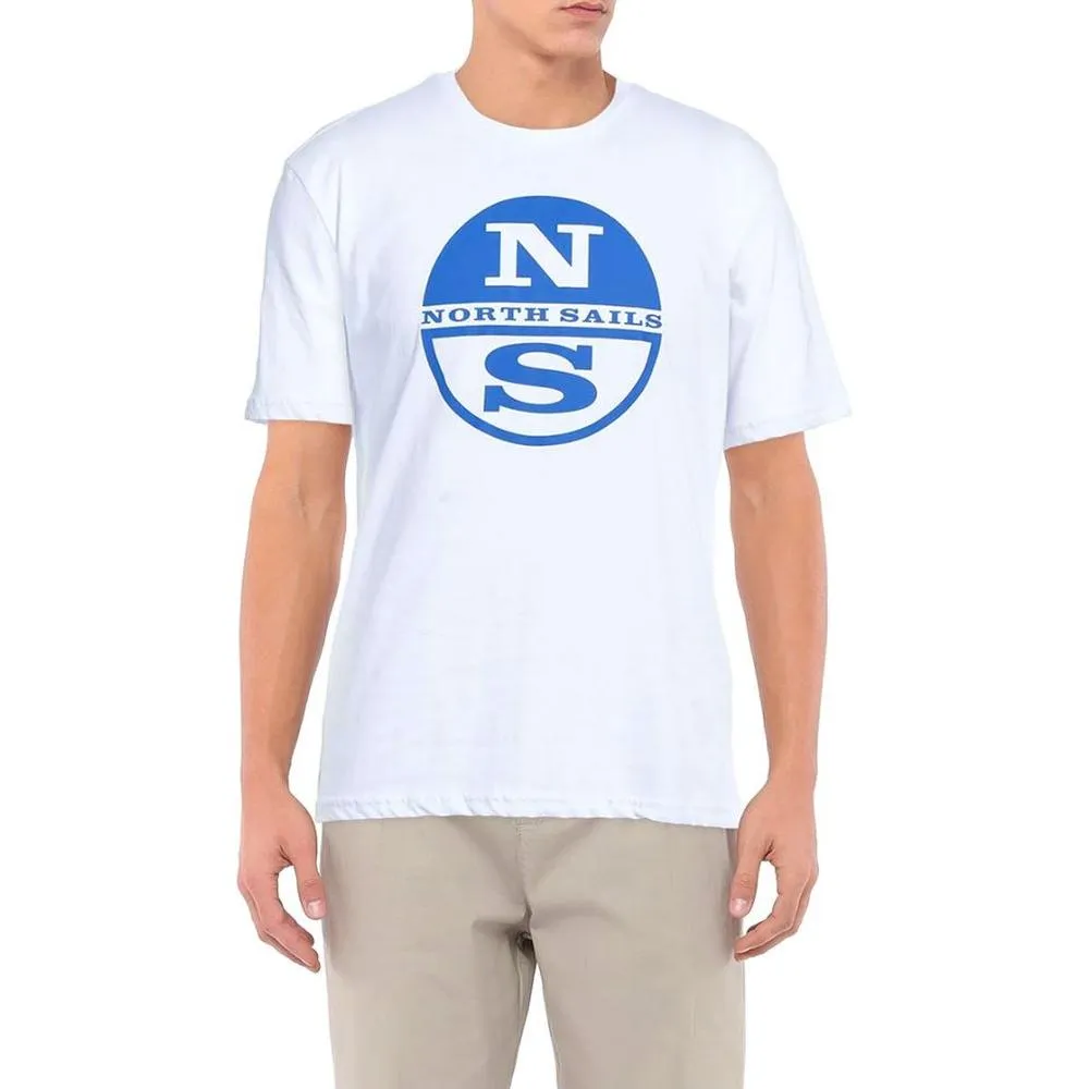 North Sails Crisp White Logo Cotton T-Shirt