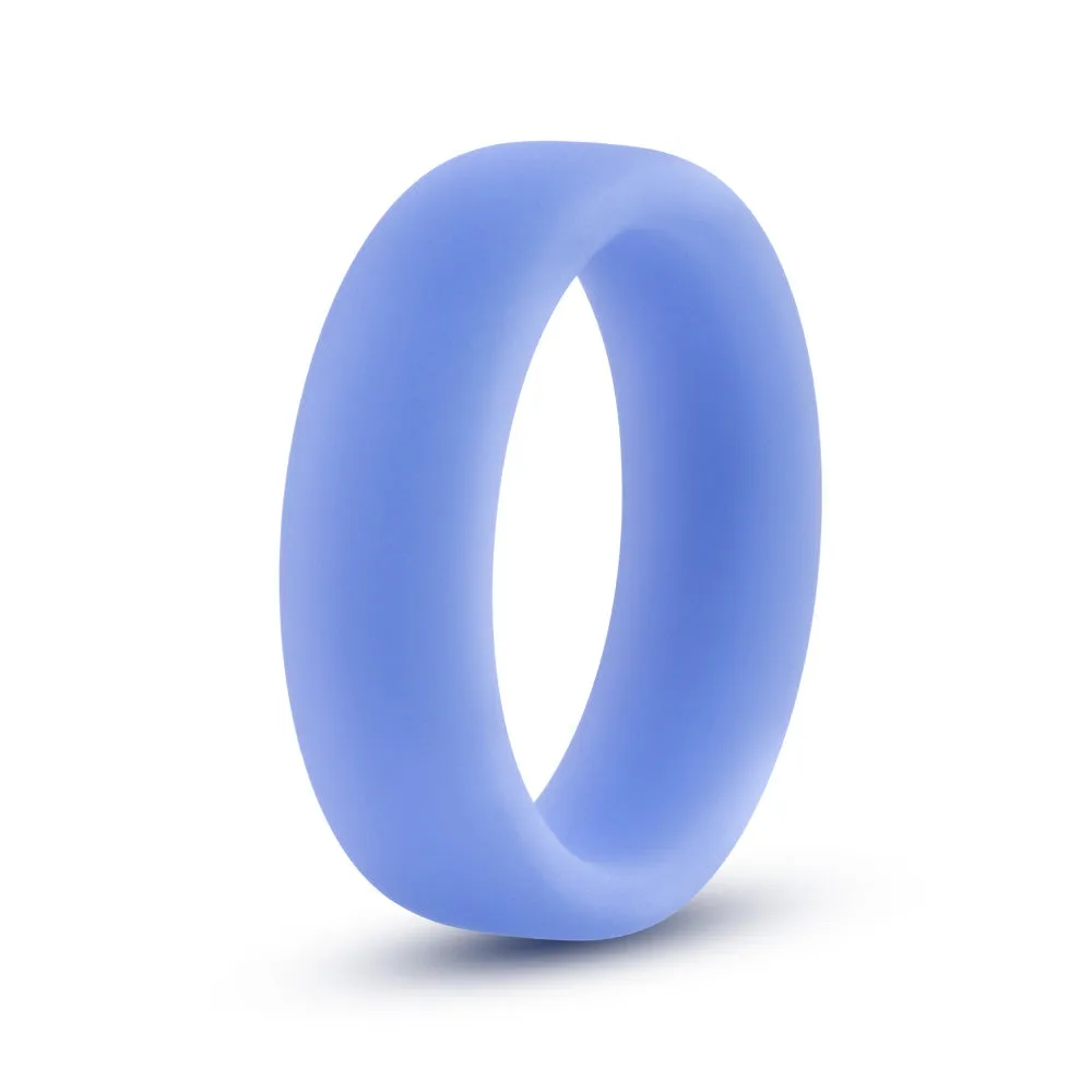 Performance By Blush® | Glo: Glow In The Dark Blue Penis Ring - Made with Puria™ Silicone