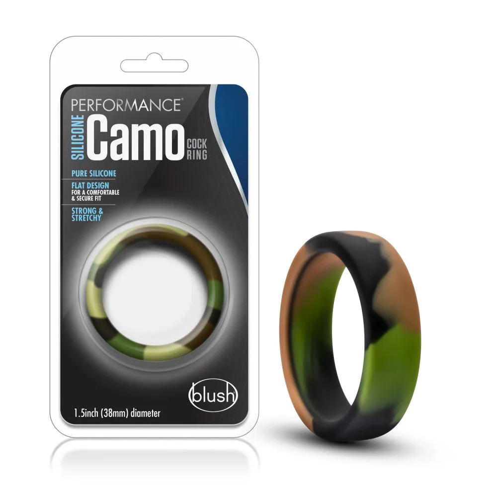 Performance By Blush® | Green Camo Penis Ring - Made with Puria™ Silicone