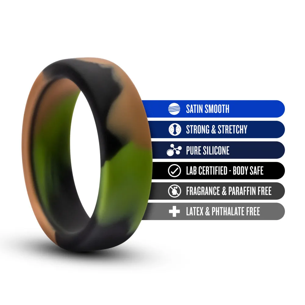 Performance By Blush® | Green Camo Penis Ring - Made with Puria™ Silicone